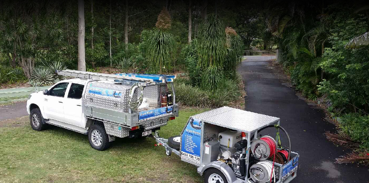 Grant Martin Plumbing service vehicle